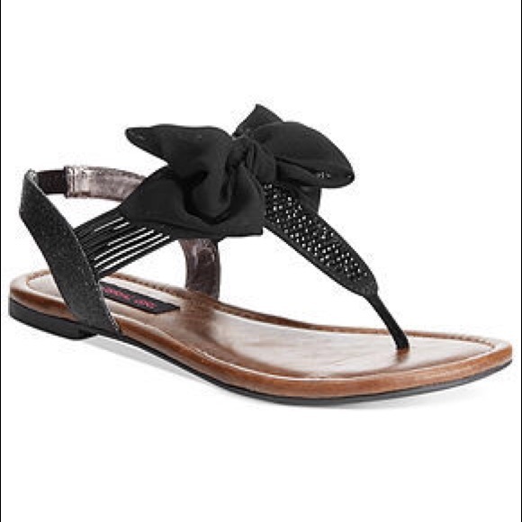 material girl bow sandals